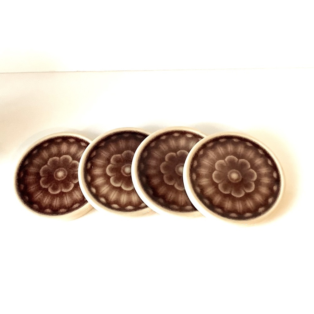 Ceramic coaster brown